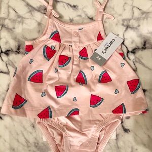 Carters Watermelon Dress Romper